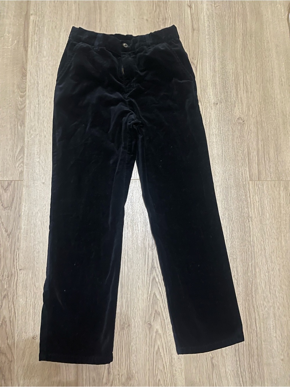 Gymboree Black velvet Straight-Leg Pants (12)